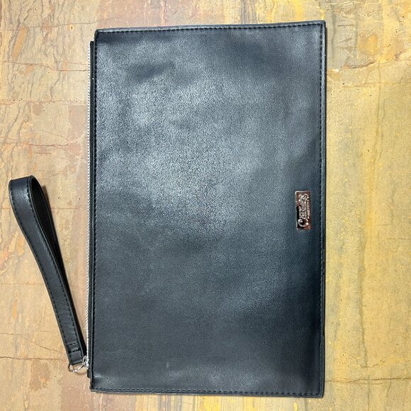 Black large wristlet / evening clutch - Picture 2 of 3